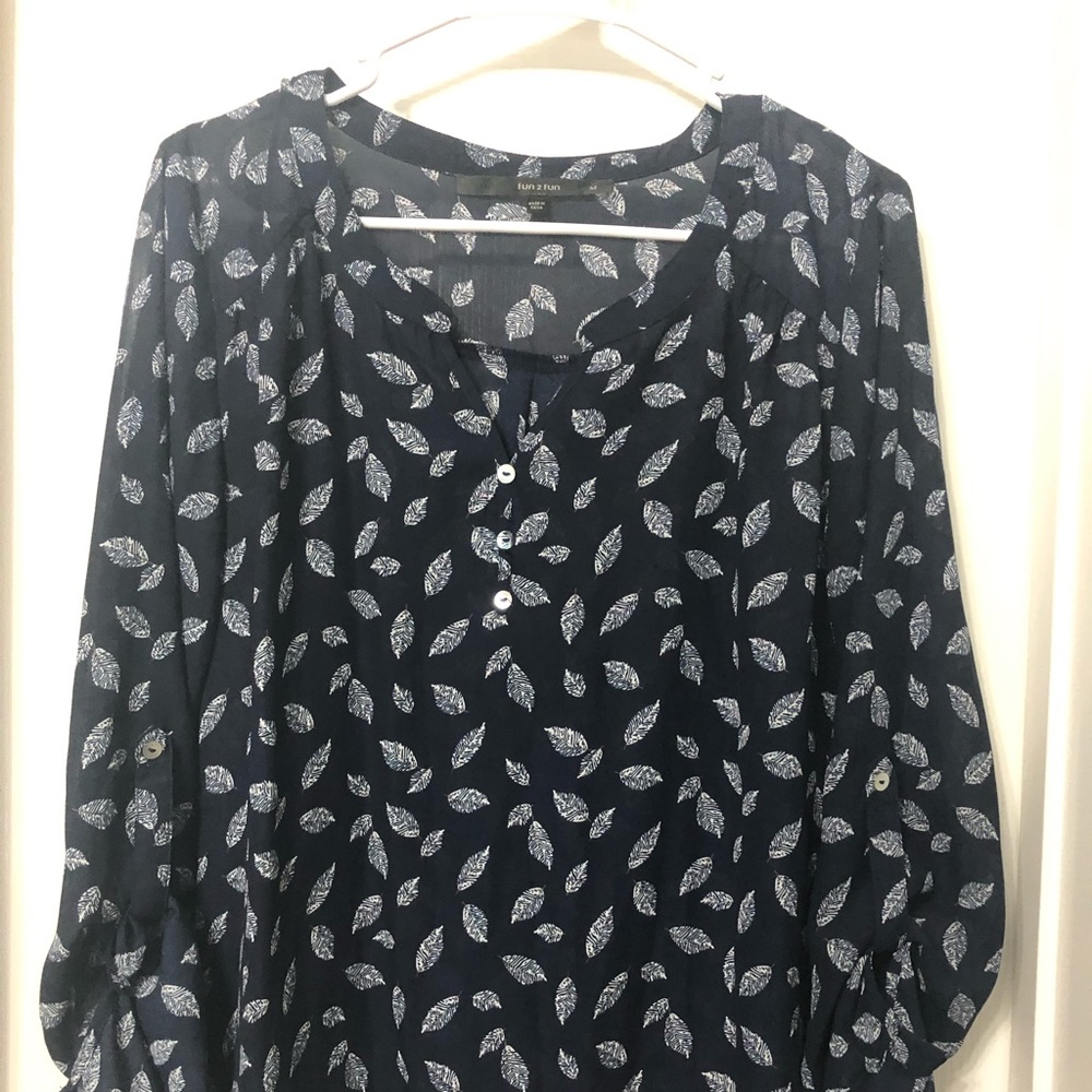 Beautiful navy blouse